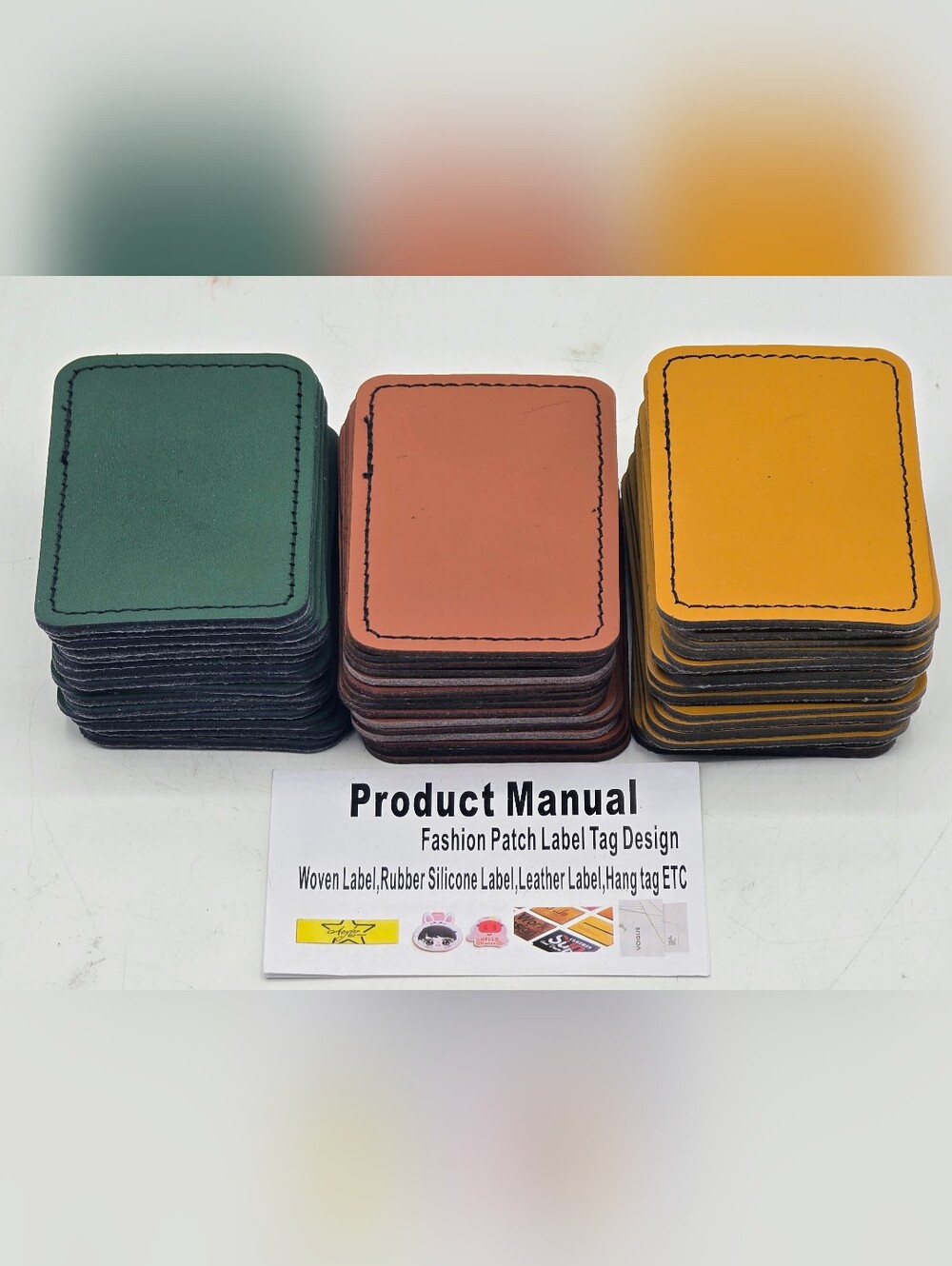 Blank Leatherette Rectangle Patches For Hats Clothes Bags DIY Gifts & Repair(45)